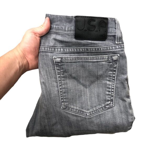 RARE John Varvatos Designer Jeans Size 36 Gray - Picture 9 of 12